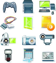 電腦數(shù)碼產(chǎn)品矢量圖 數(shù)字時代的視覺語言與無限可能